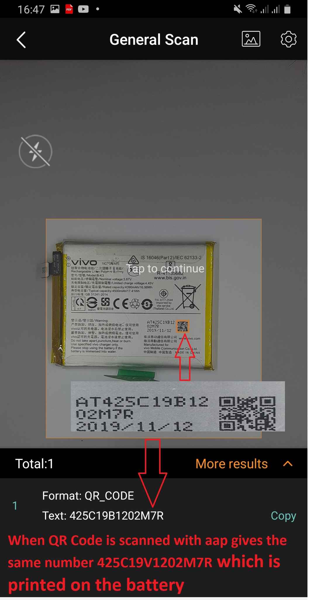 Vivo S1 Pro Battery Original Replacement Price in Pakistan - Image 5